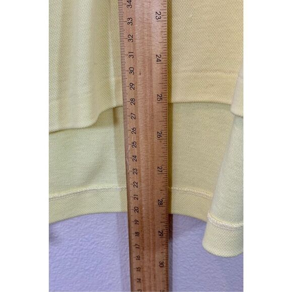 Vintage Rare 70s/Early 80s Stan Smith by Duofold Light Yellow Polo Men’s Large - Picture 6 of 8